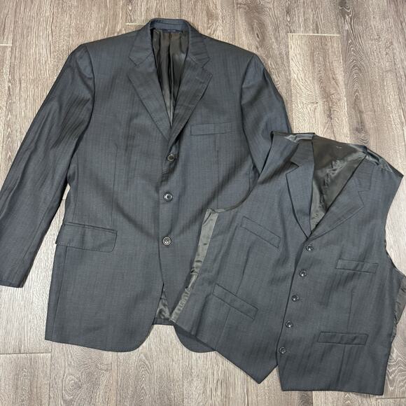 Brooks Brothers 1818 Regent Blazer Men 43R Wool Vest Waistcoat Loro Piana